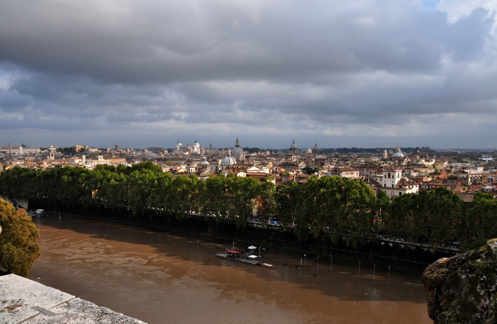 The view from the roof/