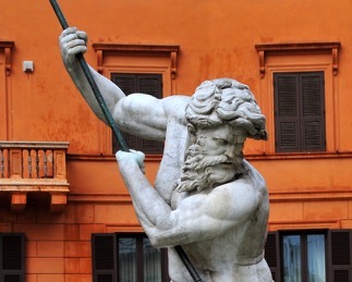 Fountain of Nepture (Fontana del Nettuno) - Rome, Italy