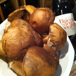 Glorious porcini on display at Porto di Ripetta/
		    