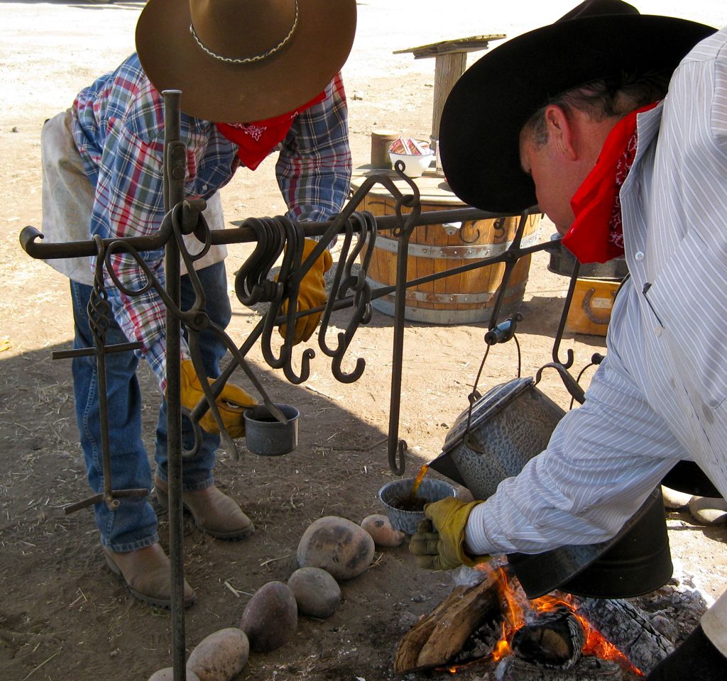 Cowboys in character/