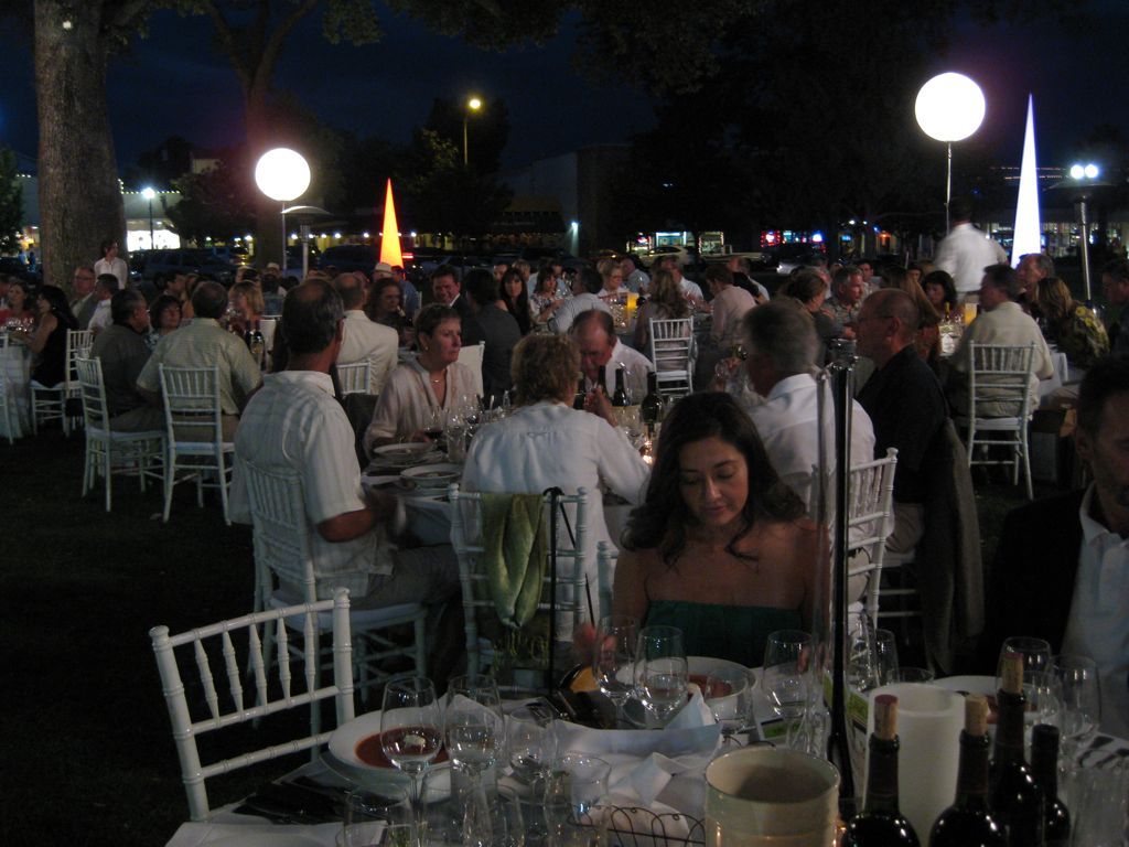 Dinner in full swing/