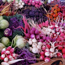 How many types of radish can you count?/
		    