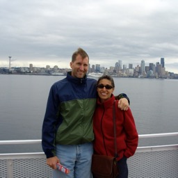 Super tourists on a tour boat/
		    