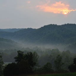 One last beautiful view before the thunderstorm hit, and before we left/
		    