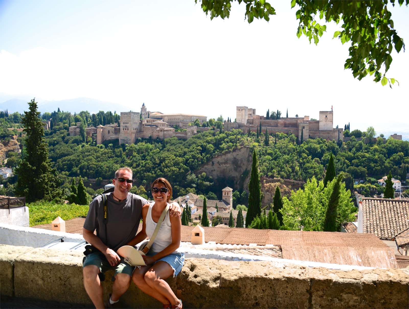 Looking back at Alhambra from Albaicín/