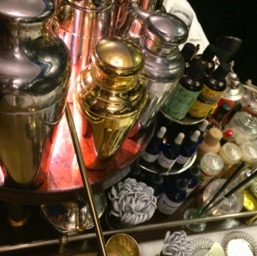 Drink potions at our hotel's bar/
		    