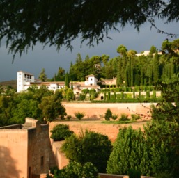 Awesome view of the Generalife from of our room/
		    