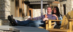 Getting shmoopy By the fire pit