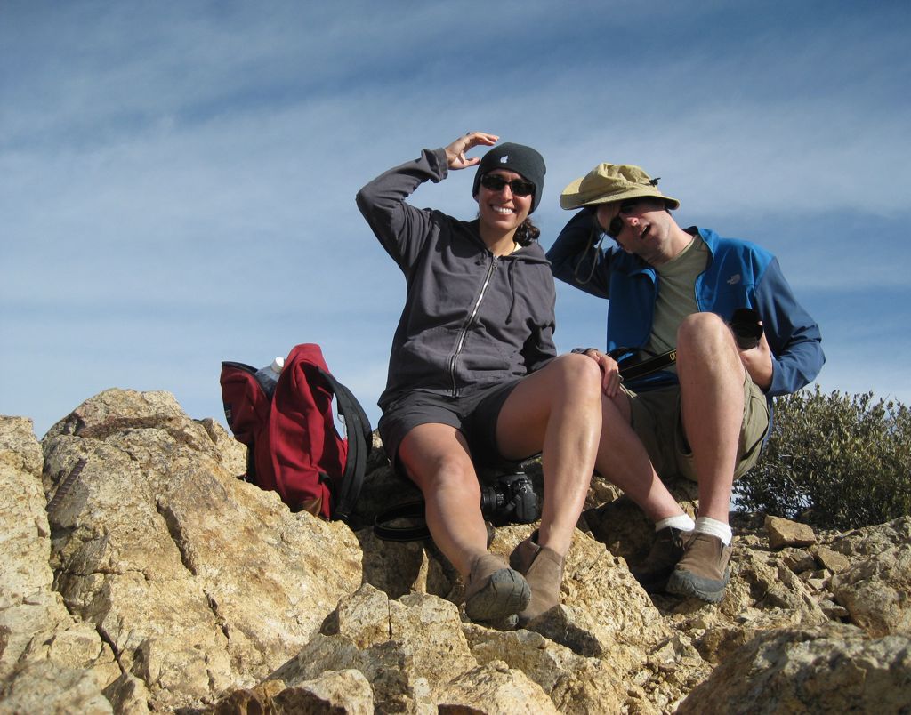 Windy & cold, Wasson Peak!/
