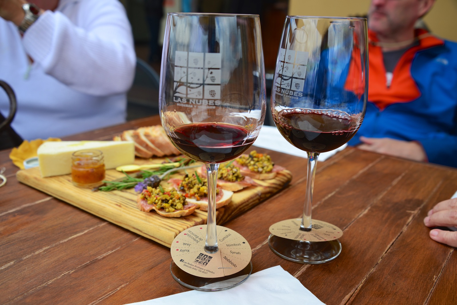 With some yummy food/