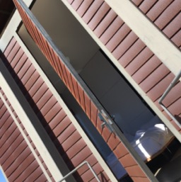 Biggest ass pivoting door you'll ever see/
		    