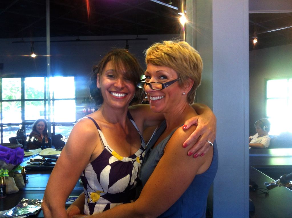 June: Monica teaches Sheri and Assana how to do hair; we didn't learn!/