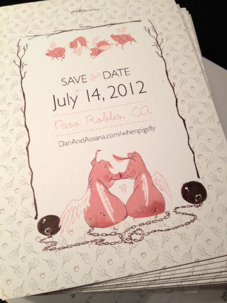 January: Save the Date cards arrive! Thanx Alex; we love them!/