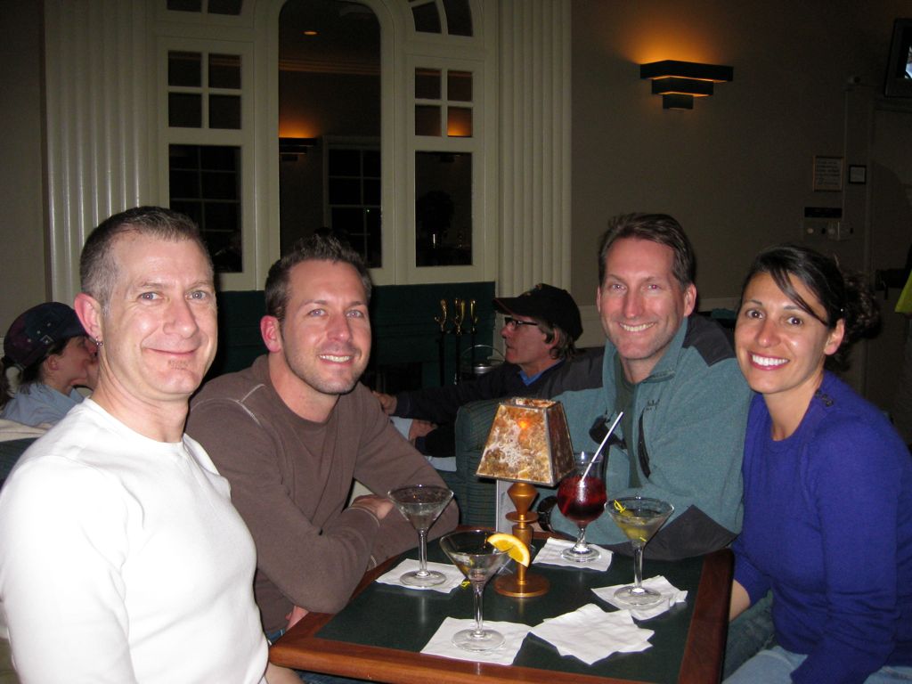 First night's dinner with Rick and Randy/