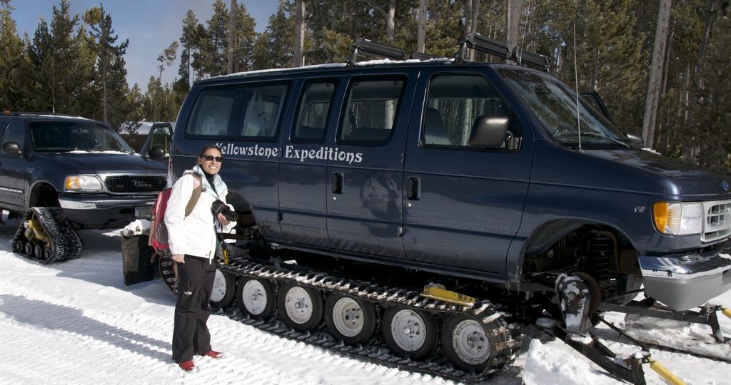 Tour van on tank tires!/