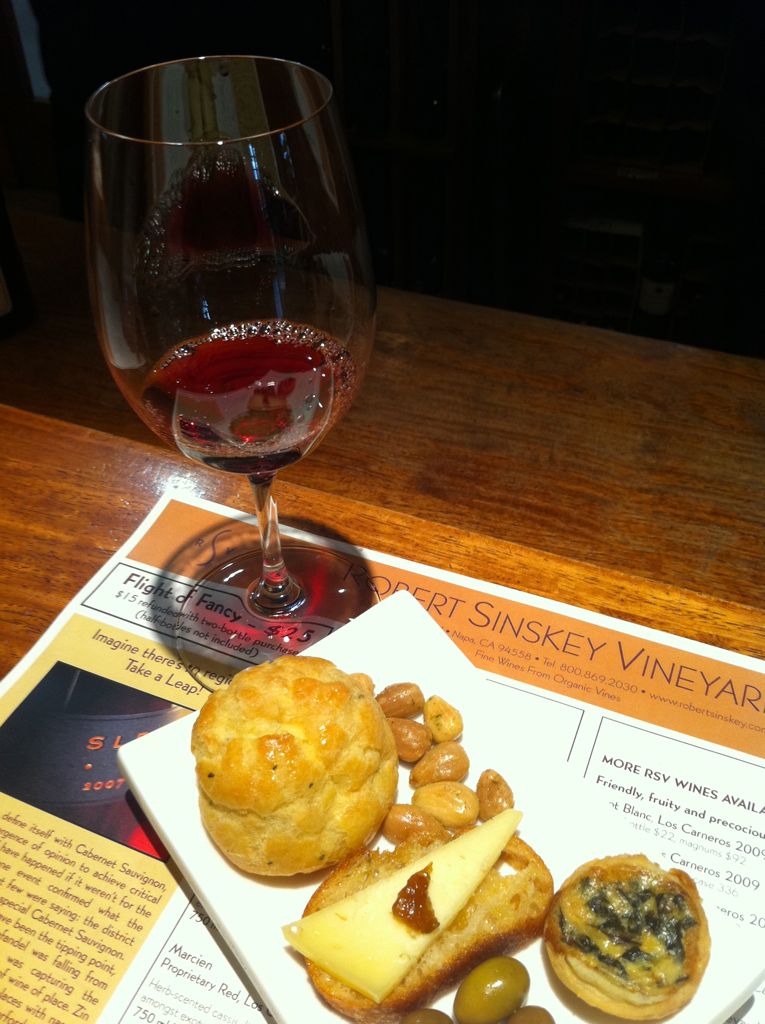 Treats at fabulous Robert Sinskey Vineyards/