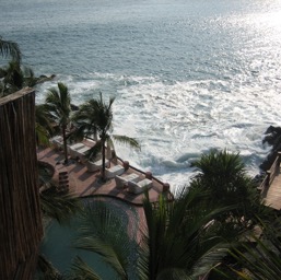 View from our veranda/
		    